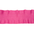 Bubblegum Pink Ruffled Foldover Rib Knit Trim - 37" x 6.5"