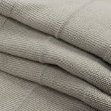 Gray Ruffled Foldover Rib Knit Trim - 37" x 6.5"