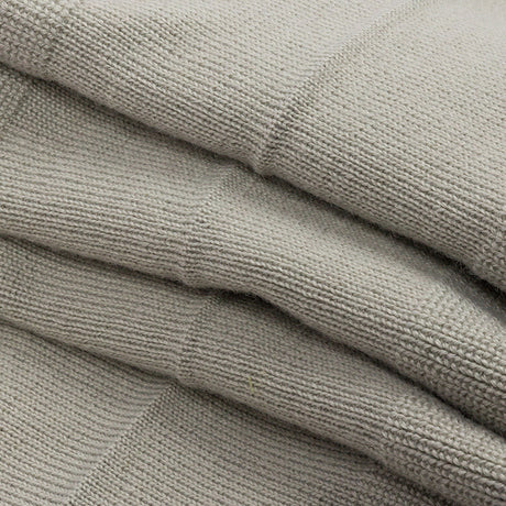 Gray Ruffled Foldover Rib Knit Trim - 37" x 6.5"