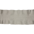 Gray Ruffled Foldover Rib Knit Trim - 37" x 6.5"