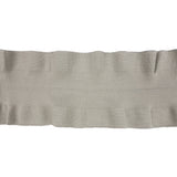 Gray Ruffled Foldover Rib Knit Trim - 37" x 6.5"