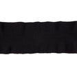 Black Ruffled Foldover Rib Knit Trim - 39" x 6"