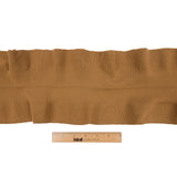 Tan Ruffled Foldover Rib Knit Trim - 39" x 6"