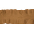 Tan Ruffled Foldover Rib Knit Trim - 39" x 6"
