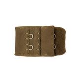 Brown Bra Hook and Eye Back Closure - 2 x 3
