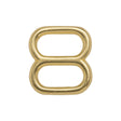 Gold Metal Double Loop Ring - 1.25" x 1.125"