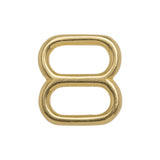 Gold Metal Double Loop Ring - 1.25" x 1.125"