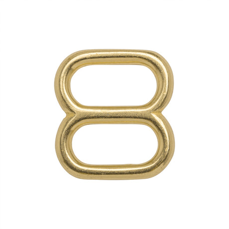 Gold Metal Double Loop Ring - 1.25" x 1.125"