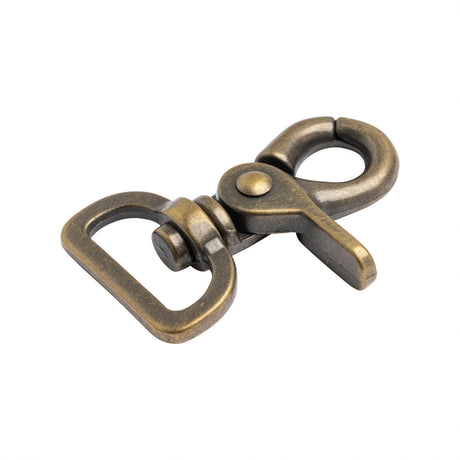 Antique Gold Metal Lobster Clasp- 2.125" x 1.375"