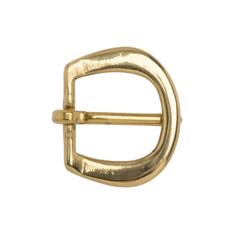 Polished Gold Rounded Metal Buckle - 2" x 1.75"
