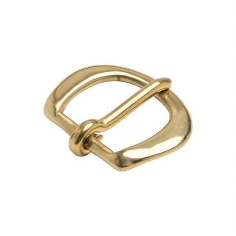 Polished Gold Rounded Metal Buckle - 2" x 1.75"
