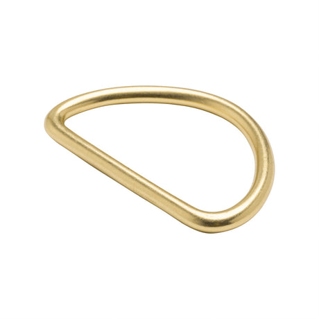 Polished Gold Metal D-Ring - 1.375" x 2"