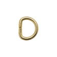 Gold Metal D-Ring - 0.625 x 0.5"