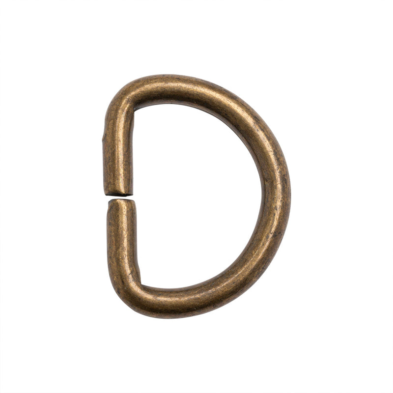 Bronze Metal D-Ring - 1.125" x 1.375"
