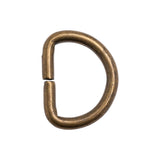 Bronze Metal D-Ring - 1.125" x 1.375"