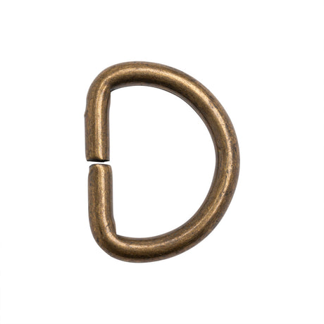 Bronze Metal D-Ring - 1.125" x 1.375"