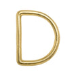 Polished Gold Metal Sharp Corners D-Ring - 1.5" x 2"