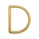 Polished Gold Metal Sharp Corners D-Ring - 1.5" x 2"