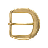 Polished Gold Rounded Metal Buckle - 2.25" x 2.25"