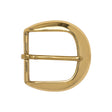 Polished Gold Rounded Metal Buckle - 2.25" x 2.25"