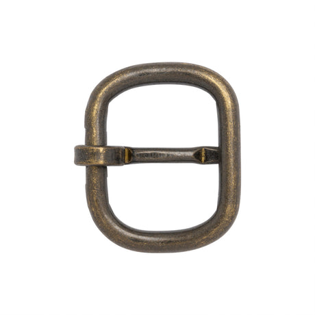 Antique Bronze Rounded Rectangle Metal Buckle - 1.5" x 1.25"