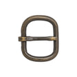 Antique Bronze Rounded Rectangle Metal Buckle - 1.5" x 1.25"