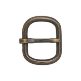 Antique Bronze Rounded Rectangle Metal Buckle - 1.5" x 1.25"
