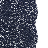Trina Turk Navy Blue Floral Lace with Finished Scalloped Edges