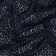 Trina Turk Navy Blue Floral Lace with Finished Scalloped Edges