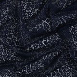 Trina Turk Navy Blue Floral Lace with Finished Scalloped Edges