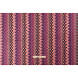 Trina Turk Pink, Navy and Orange Textured Zig Zags Viscose and Polyester Sweater Knit