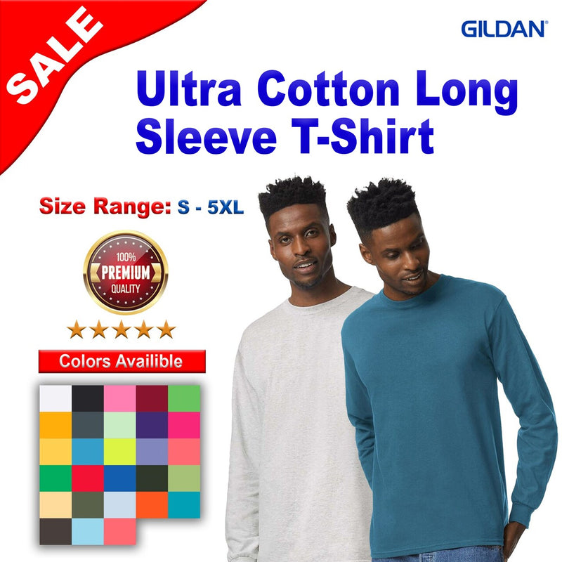 Gildan® আল্ট্রা কটন লম্বা হাতা টি-শার্ট