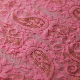 Passion Paisley Nylon Spandex Fabric - Assorted Colors, Paisley Lace, 58/60" Width (1 Yard)