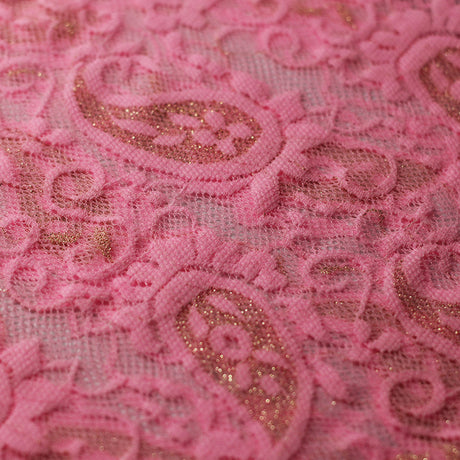 Passion Paisley Nylon Spandex Fabric - Assorted Colors, Paisley Lace, 58/60" Width (1 Yard)