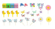 Oasis Supply, Baby Shower, Welcome Baby Cake Topper Kit, Deluxe 30-piece set, Including "B A B Y" Baby Blocks