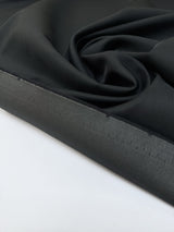 Wool Blend Rep Suiting Fabric Black