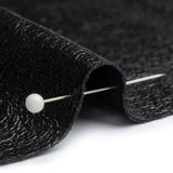 Textured Faux Leather - Metallic Black - Ileana Collection