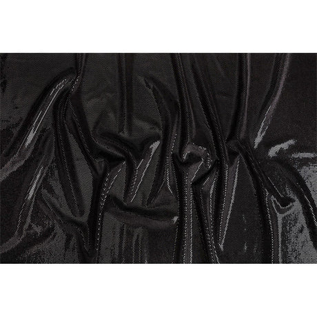 Textured Faux Leather - Metallic Black - Ileana Collection