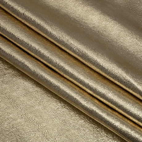 Textured Faux Leather - Metallic Gold - Ileana Collection