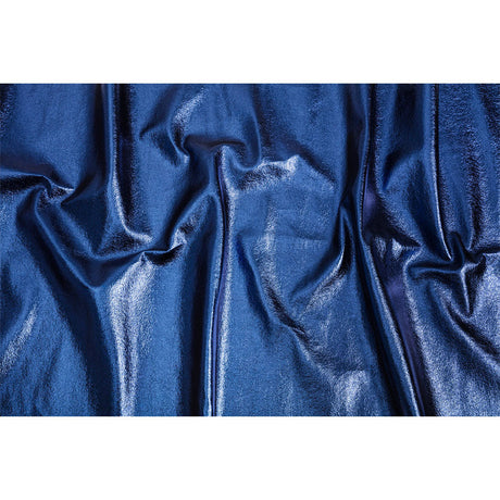 Textured Faux Leather - Metallic Navy - Ileana Collection