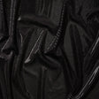 Stretch Polyester Velour with Crystal Foiled Polka Dots - Black