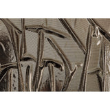Stretch Polyester Velour with Crystal Foiled Polka Dots - Black and Gold