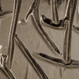Stretch Polyester Velour with Crystal Foiled Polka Dots - Black and Gold