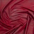 Faux Leather Foil Stretch Polyester Knit - Red Cloud Textured - Vanessa Collection