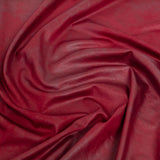Faux Leather Foil Stretch Polyester Knit - Red Cloud Textured - Vanessa Collection