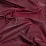 Faux Leather Foil Stretch Polyester Knit - Wine Cloud Textured - Vanessa Collection