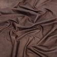 Faux Leather Foil Stretch Polyester Knit - Dark Brown Cloud Textured - Vanessa Collection