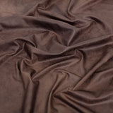Faux Leather Foil Stretch Polyester Knit - Dark Brown Cloud Textured - Vanessa Collection
