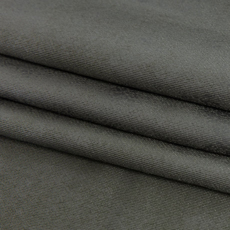 Faux Leather Foil Stretch Polyester Knit - Olive Cloud Textured - Vanessa Collection