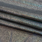 Silver Holographic Foiled Stretch Polyester Jersey